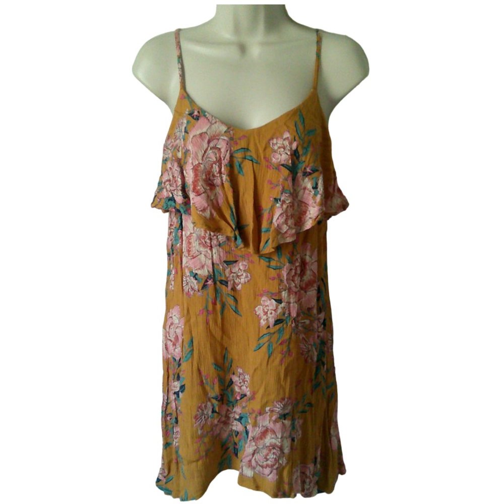 Billabong Women's Boho, Fun, Flirty Floral Print Dress